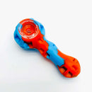 4″ Silicone Handpipe Jar – 24 Assorted Pieces with Glass Bowls & Dabbers [ES107HP] Silicone Pipe Canadian Distributor