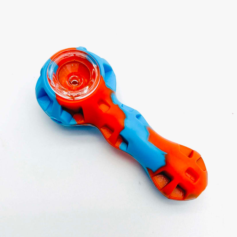 4″ Silicone Handpipe Jar – 24 Assorted Pieces with Glass Bowls & Dabbers [ES107HP] Silicone Pipe Canadian Distributor