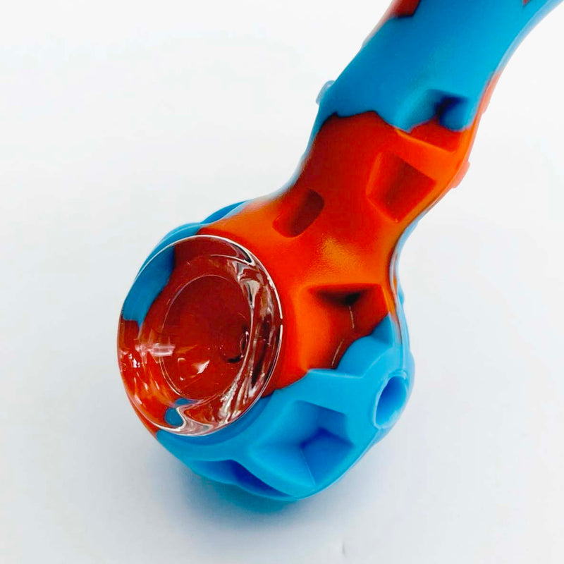 4″ Silicone Handpipe Jar – 24 Assorted Pieces with Glass Bowls & Dabbers [ES107HP] Silicone Pipe Canadian Distributor