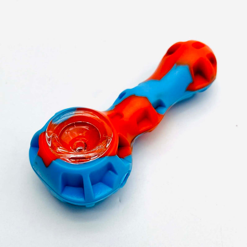 4″ Silicone Handpipe Jar – 24 Assorted Pieces with Glass Bowls & Dabbers [ES107HP] Silicone Pipe Canadian Distributor