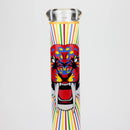 16" Glow in the dark 9mm glass water bong [GBT2301] Glass Bong ONE Design A