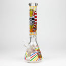 16" Glow in the dark 9mm glass water bong [GBT2301] Glass Bong ONE