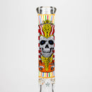 16" Glow in the dark 9mm glass water bong [GBT2301] Glass Bong ONE Design B