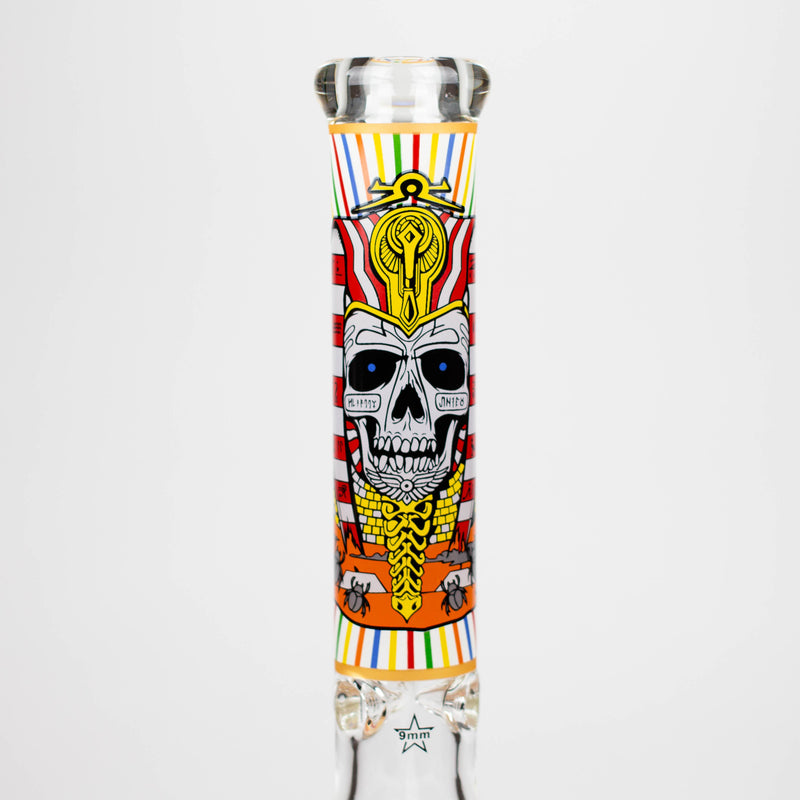 O 16" 9mm glass water bong [GBT2301]