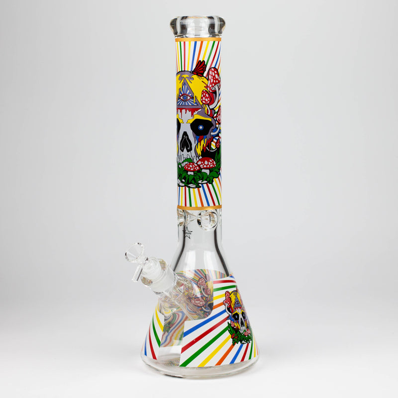 O 16" 9mm glass water bong [GBT2301]