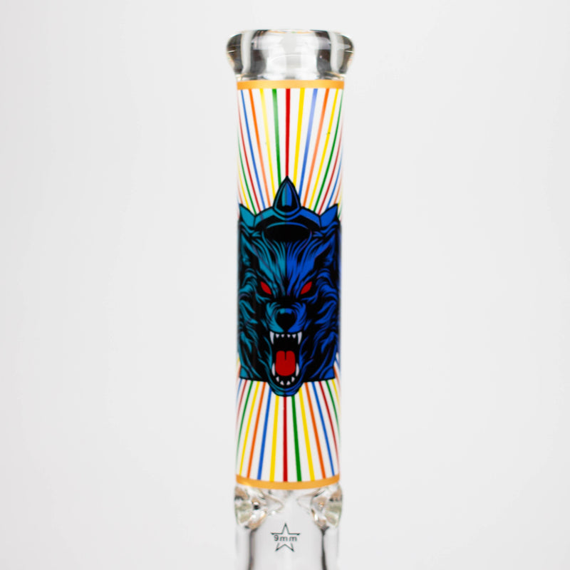 O 16" 9mm glass water bong [GBT2301]