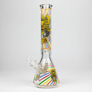 16" Glow in the dark 9mm glass water bong [GBT2301] Glass Bong ONE