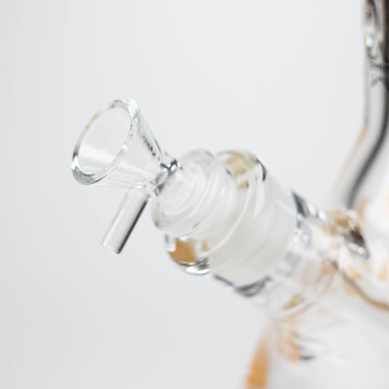 O 14" Mushroom 9mm glass water bong [GBT2303]