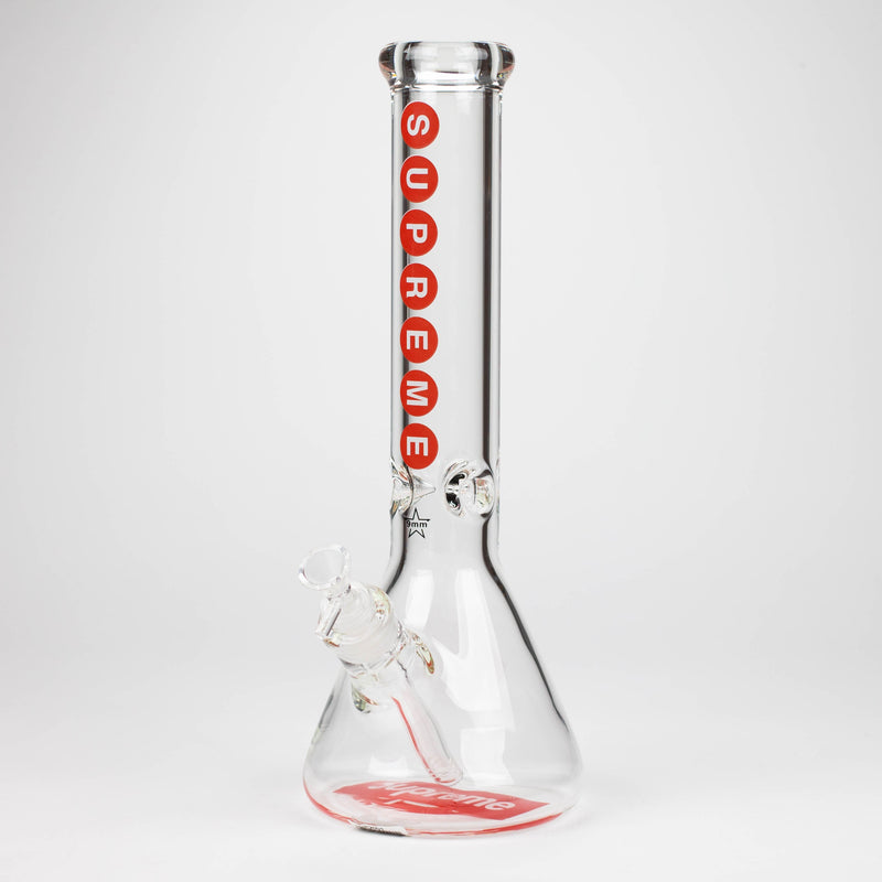 O 14" Brand 9mm glass water bong [NP2001]