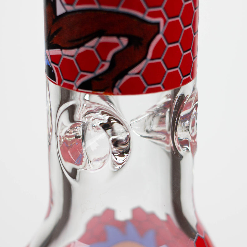 O 14" RM Cartoon 9mm glass water bong [GBT2118]