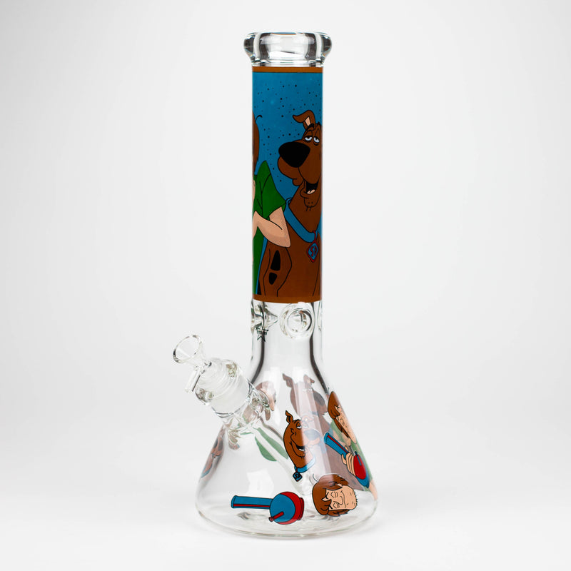 O 14" SD Cartoon 9mm glass water bong [GBT2112]