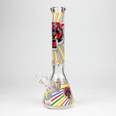 16" Glow in the dark 9mm glass water bong [GBT2301] Glass Bong ONE