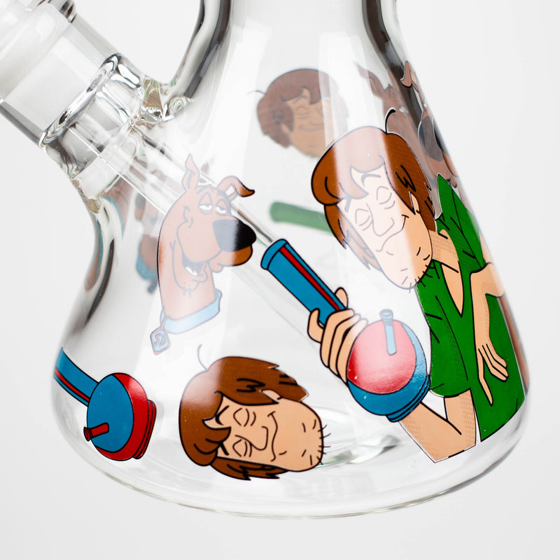 O 14" SD Cartoon 9mm glass water bong [GBT2112]