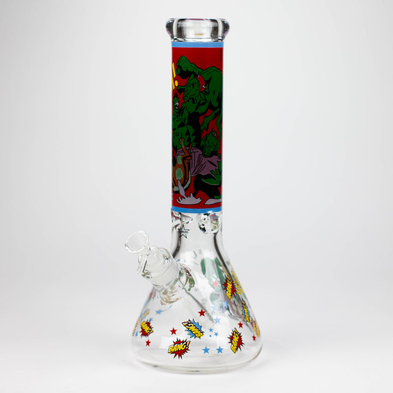 O 14" SD Cartoon 9mm glass water bong [GBT2112]