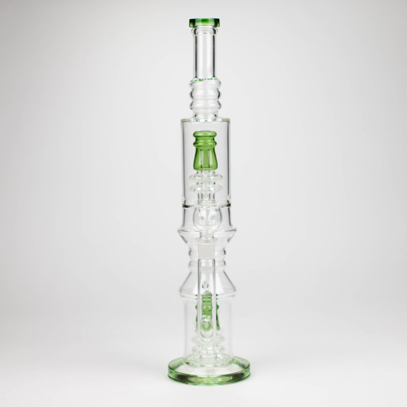 O 18" Glass water bong with Percolator and Diffuser