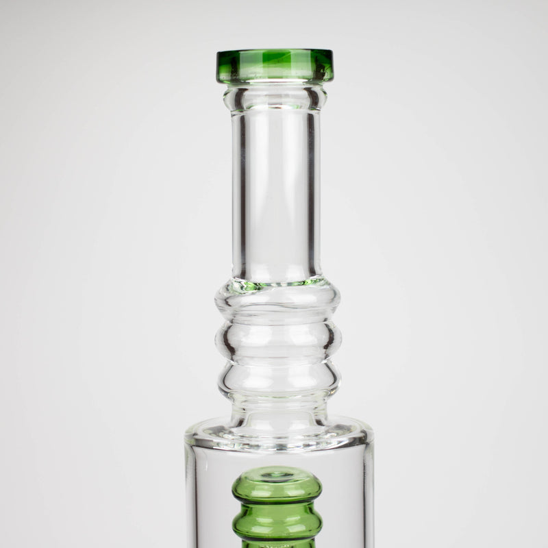 O 18" Glass water bong with Percolator and Diffuser