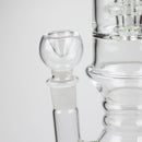 18" Glass water bong with Percolator and Diffuser Glass Bong Bongzie Smokes
