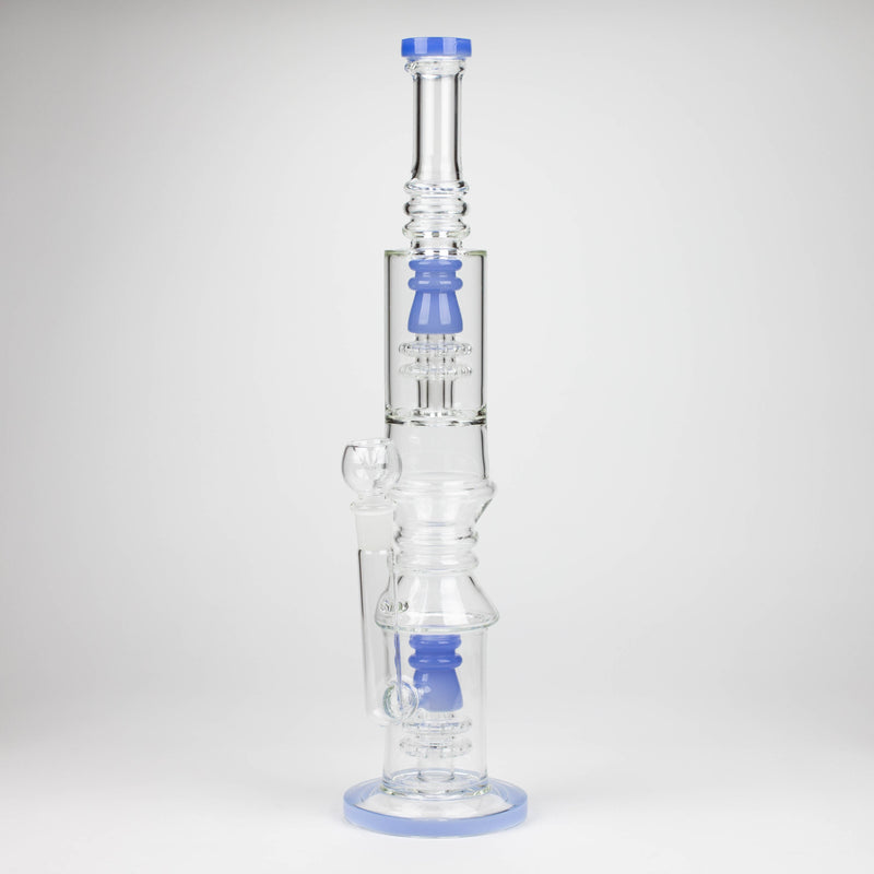 O 18" Glass water bong with Percolator and Diffuser