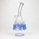 13" Multi chamber glass bong with inline difuser Glass Bong Bongzie Smokes Sky Blue