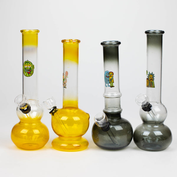 O 6" paint glass water bong