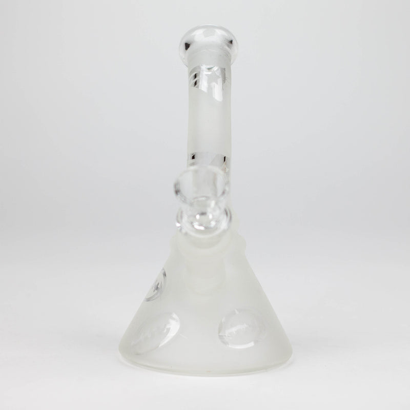 O 6" Glow in the dark glass bong