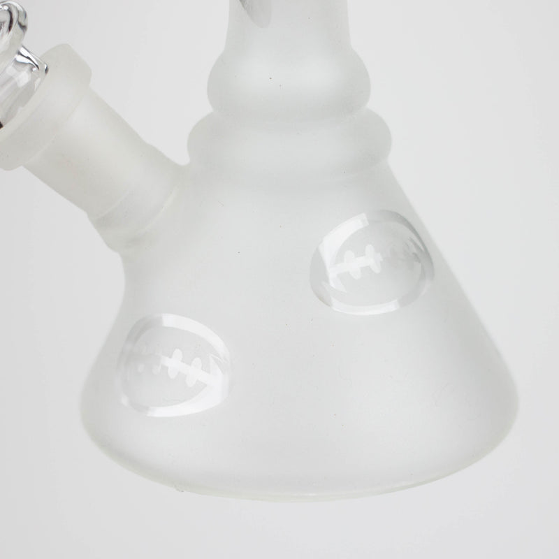 O 6" Glow in the dark glass bong