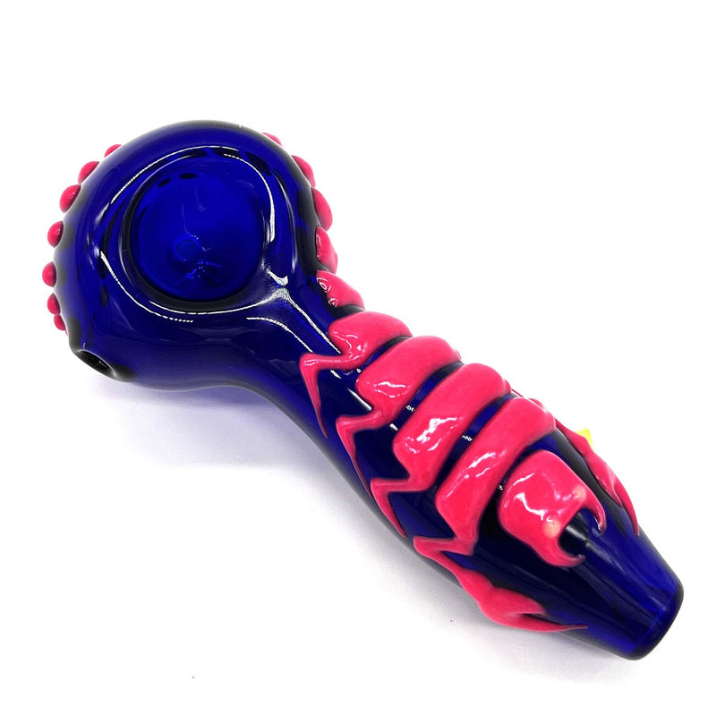 O Scorpion Glow In The Dark Glass Smoking Spoon Hand Pipe