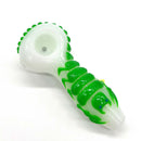 Scorpion Glow In The Dark Glass Smoking Spoon Hand Pipe Glass Pipe NIBO Distribution WHITE