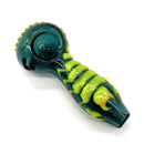 Scorpion Glow In The Dark Glass Smoking Spoon Hand Pipe Glass Pipe NIBO Distribution TEAL