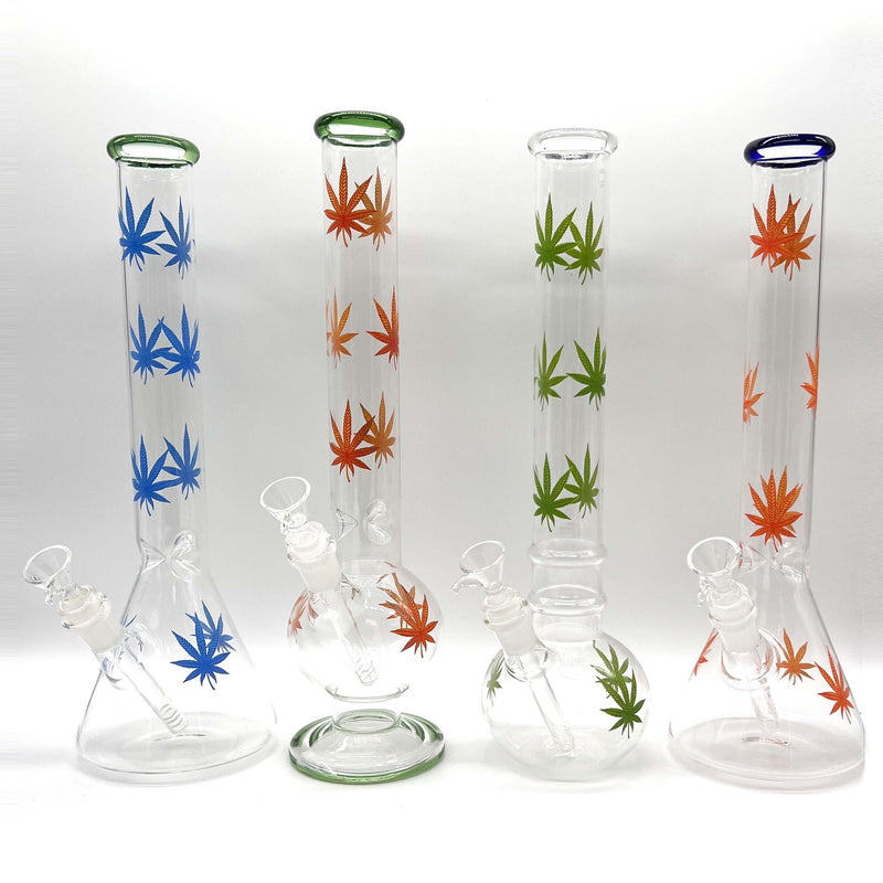 O Full Body Weed 14" Water Pipe Bong- Assorted Colors