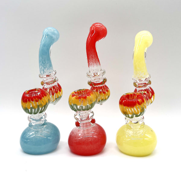 O Rasta Bubbler 7" Tall  - Assorted Color