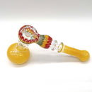 Rasta Bubbler 7" Long - Assorted color Glass Pipe NIBO Distribution