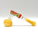 Rasta Bubbler 7" Long - Assorted color Glass Pipe NIBO Distribution