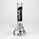 Z10" Glow in the dark Glass Bong With Mushroom Design Glass Bong 777 Smoke Design3