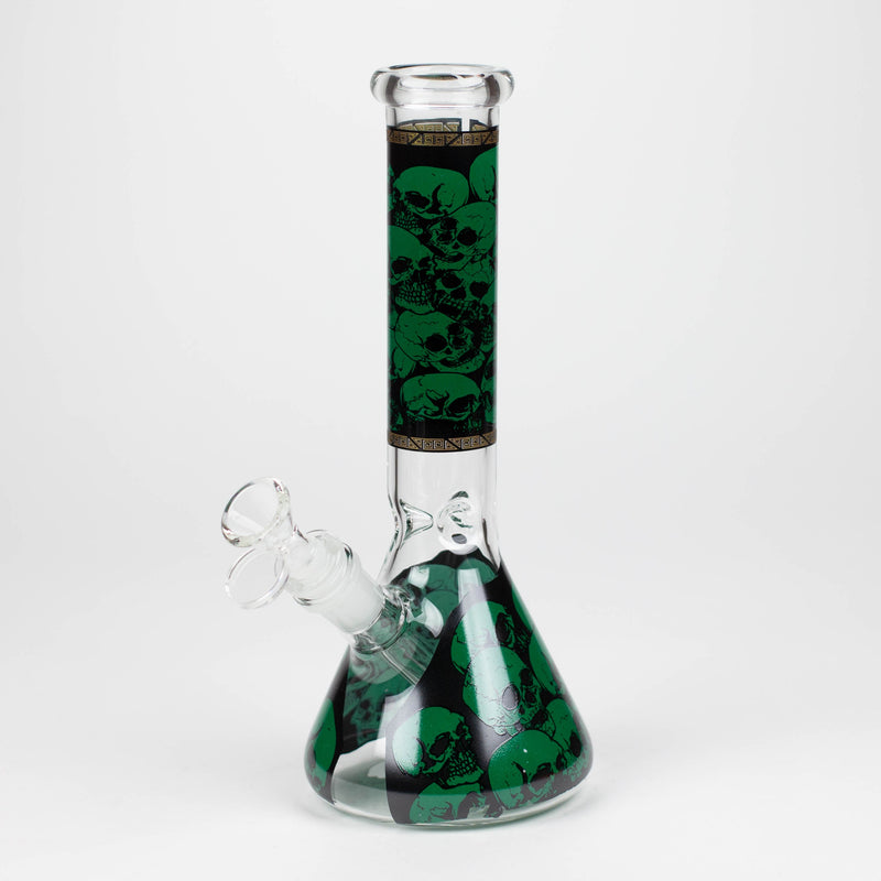 O 10" Glass Bong With The War Design