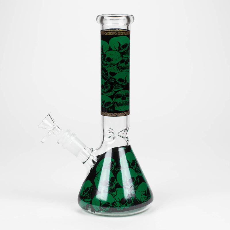 O 10" Glass Bong With The War Design