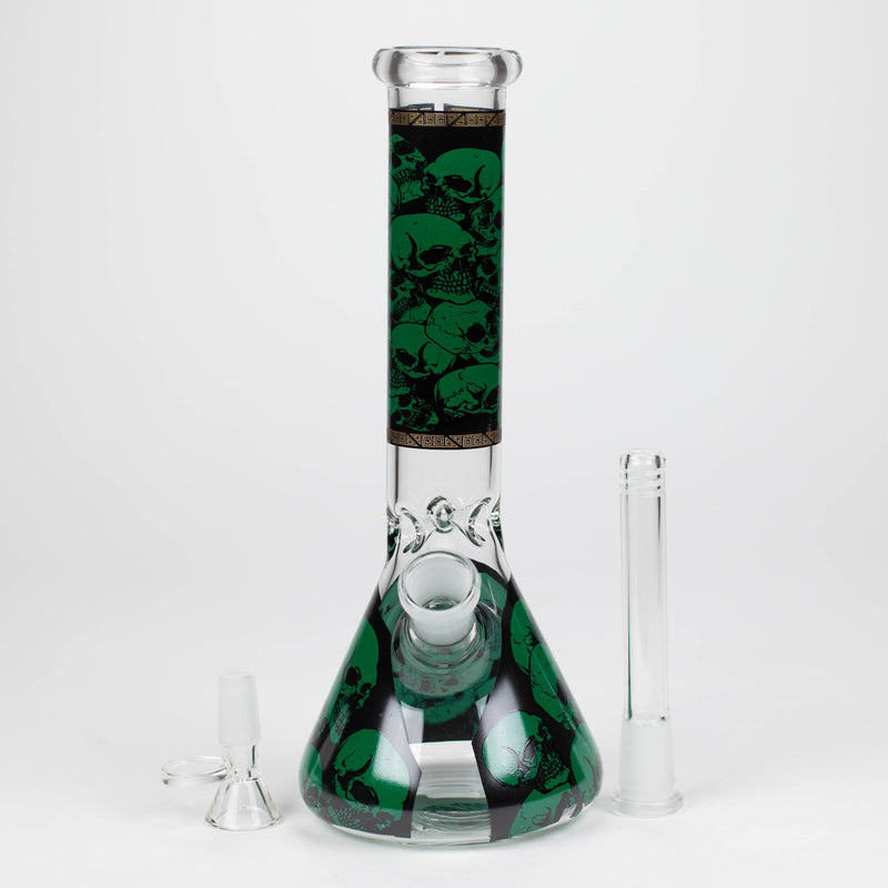 O 10" Glass Bong With The War Design