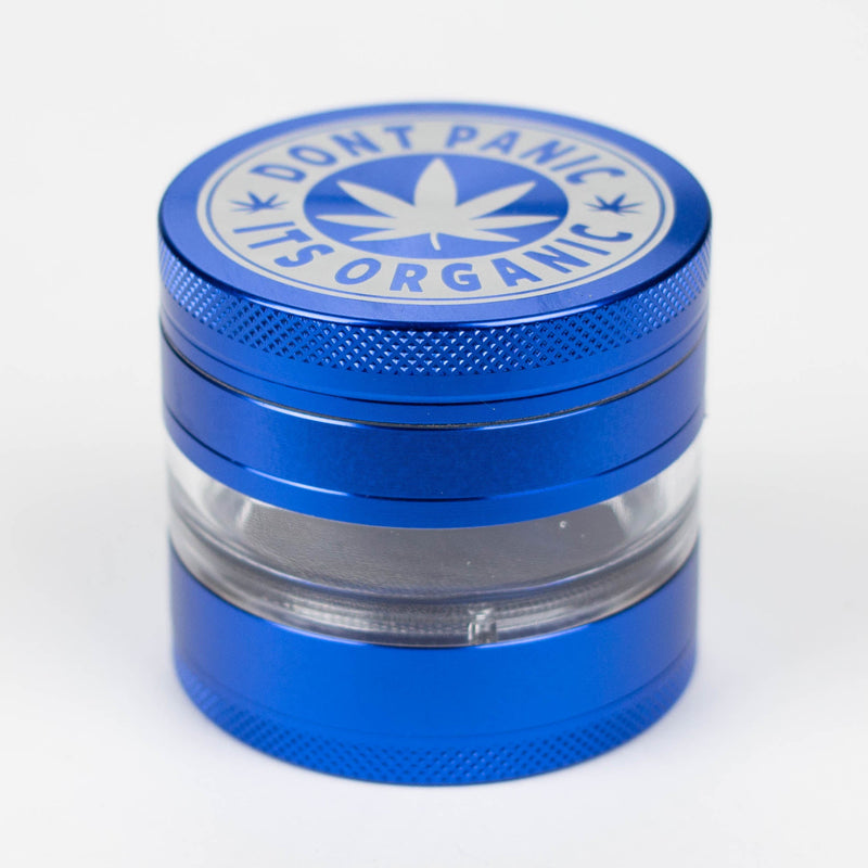 O Heavy Duty Large "Don't Panic It's Organic" 4 Parts Weed Grinder Engraved in Canada Design