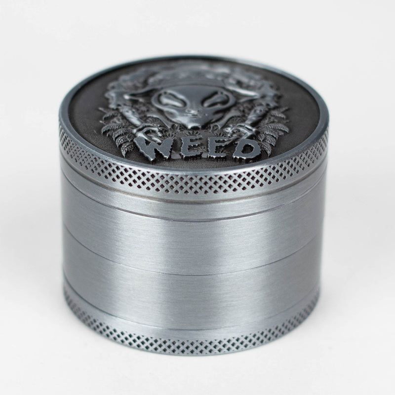 O 2" Metal Grinder 4 Layers with Alien Design Box of 12