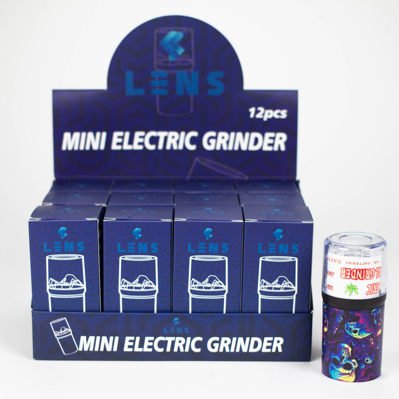 O Lens | Electric Metal Grinder with Sugar Skull Design Assorted Box of 12