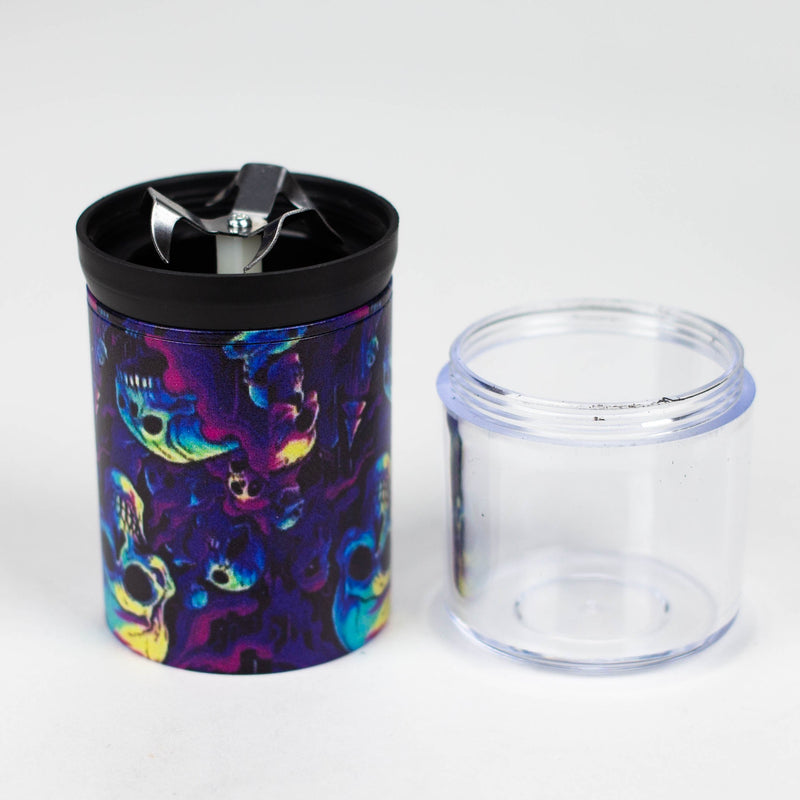 O Lens | Electric Metal Grinder with Sugar Skull Design Assorted Box of 12