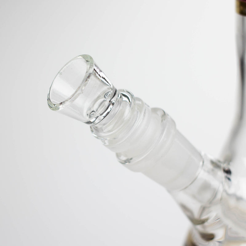 O 12" Royal Conical assorted design glass bong