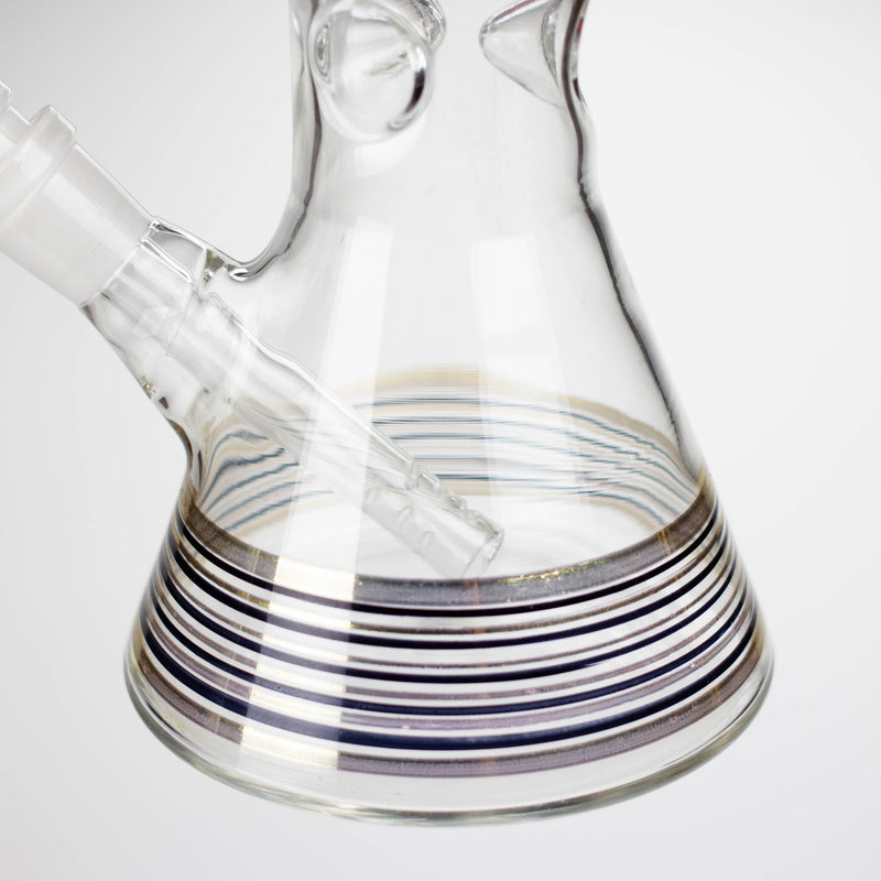 O 12" Royal Conical assorted design glass bong