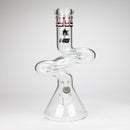 NG | 14 inch ZIg-Zag Beaker Bong [G101] Glass Bong High-End Brands Glass Black