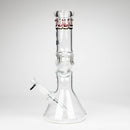 NG | 14 inch ZIg-Zag Beaker Bong [G101] Glass Bong High-End Brands Glass