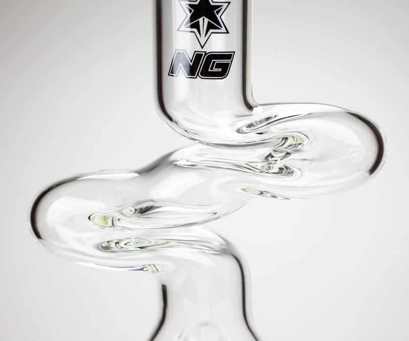 NG | 14 inch ZIg-Zag Beaker Bong [G101] Glass Bong High-End Brands Glass