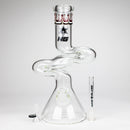NG | 14 inch ZIg-Zag Beaker Bong [G101] Glass Bong High-End Brands Glass