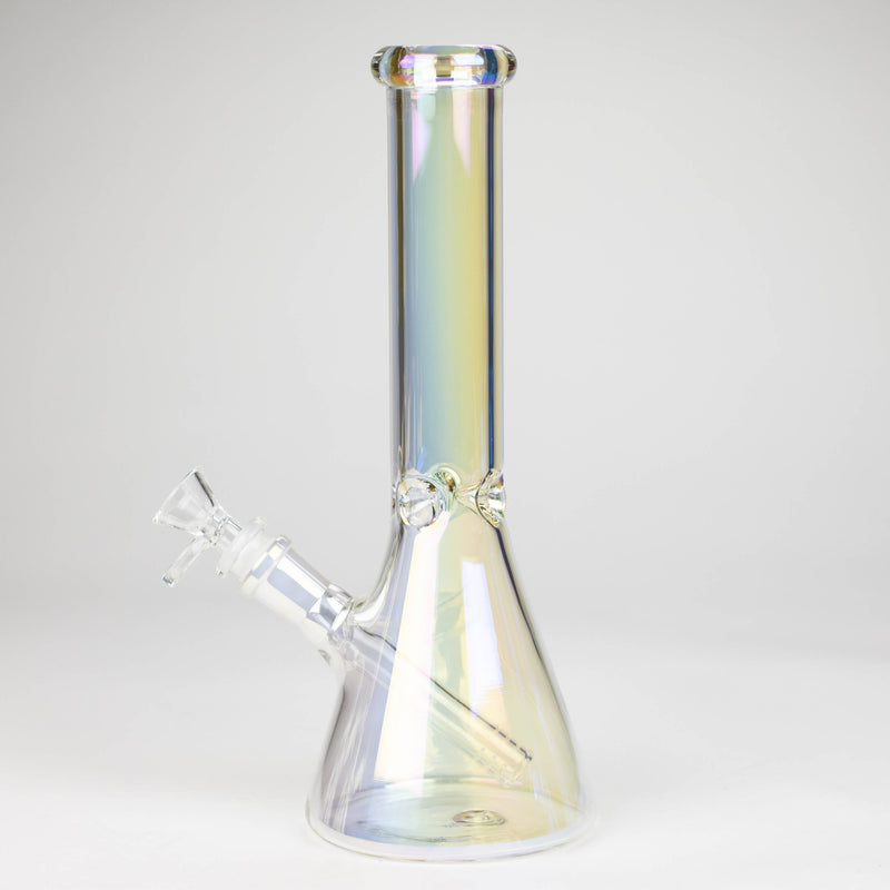 O 10" Electroplate Glass Bong Assorted Colour