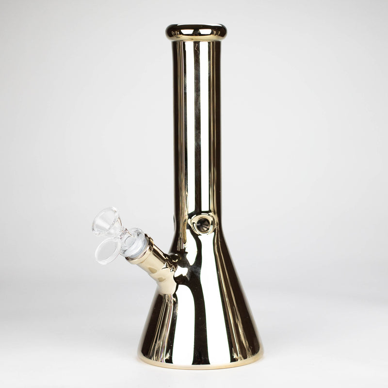 O 10" Electroplate Glass Bong Assorted Colour