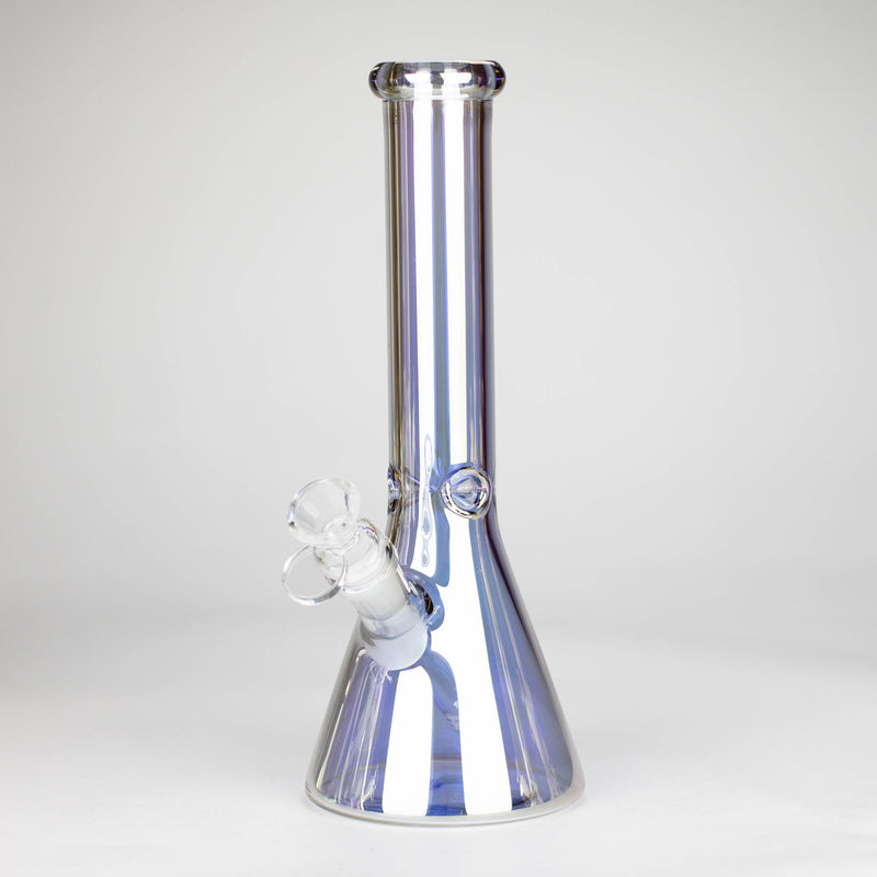 O 10" Electroplate Glass Bong Assorted Colour